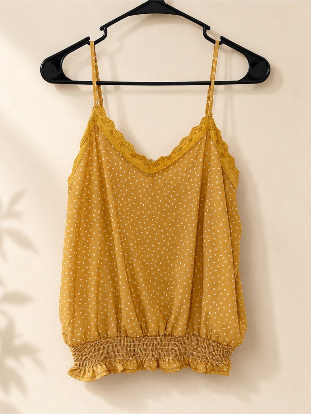 Willow & Root Mustard Yellow Floral Cami Top